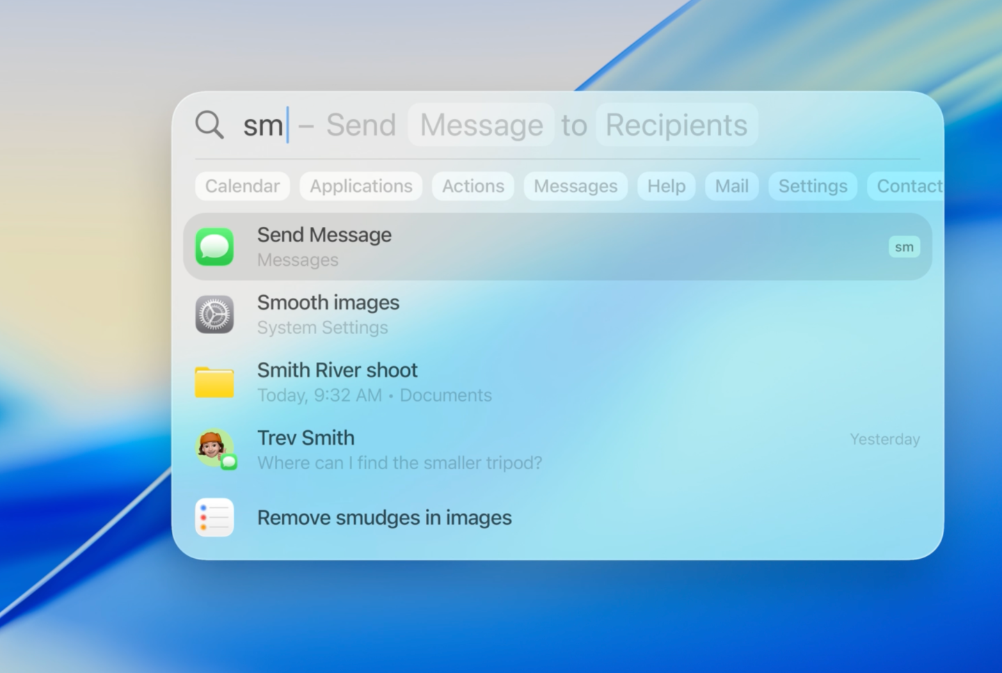 Enhanced Spotlight Professional Interface