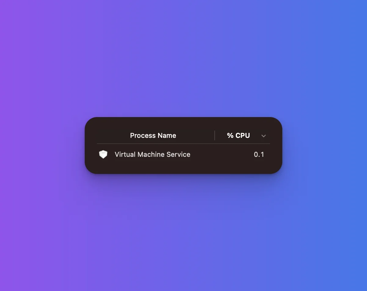 Performance OrbStack