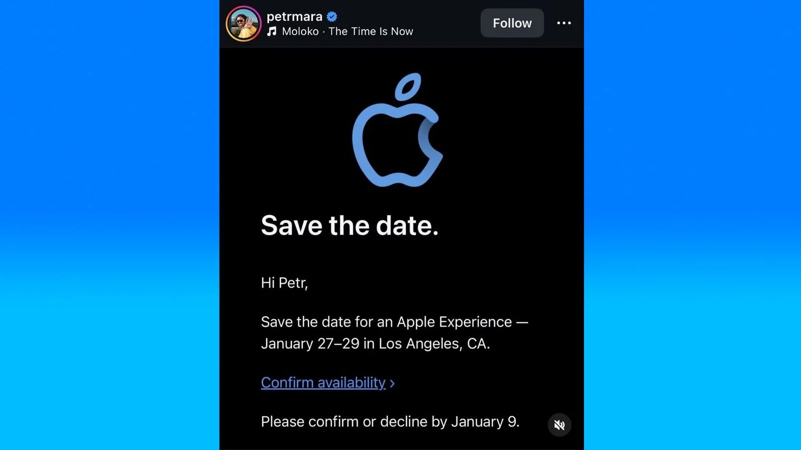 Apple January 2026 Creator Event in Los Angeles