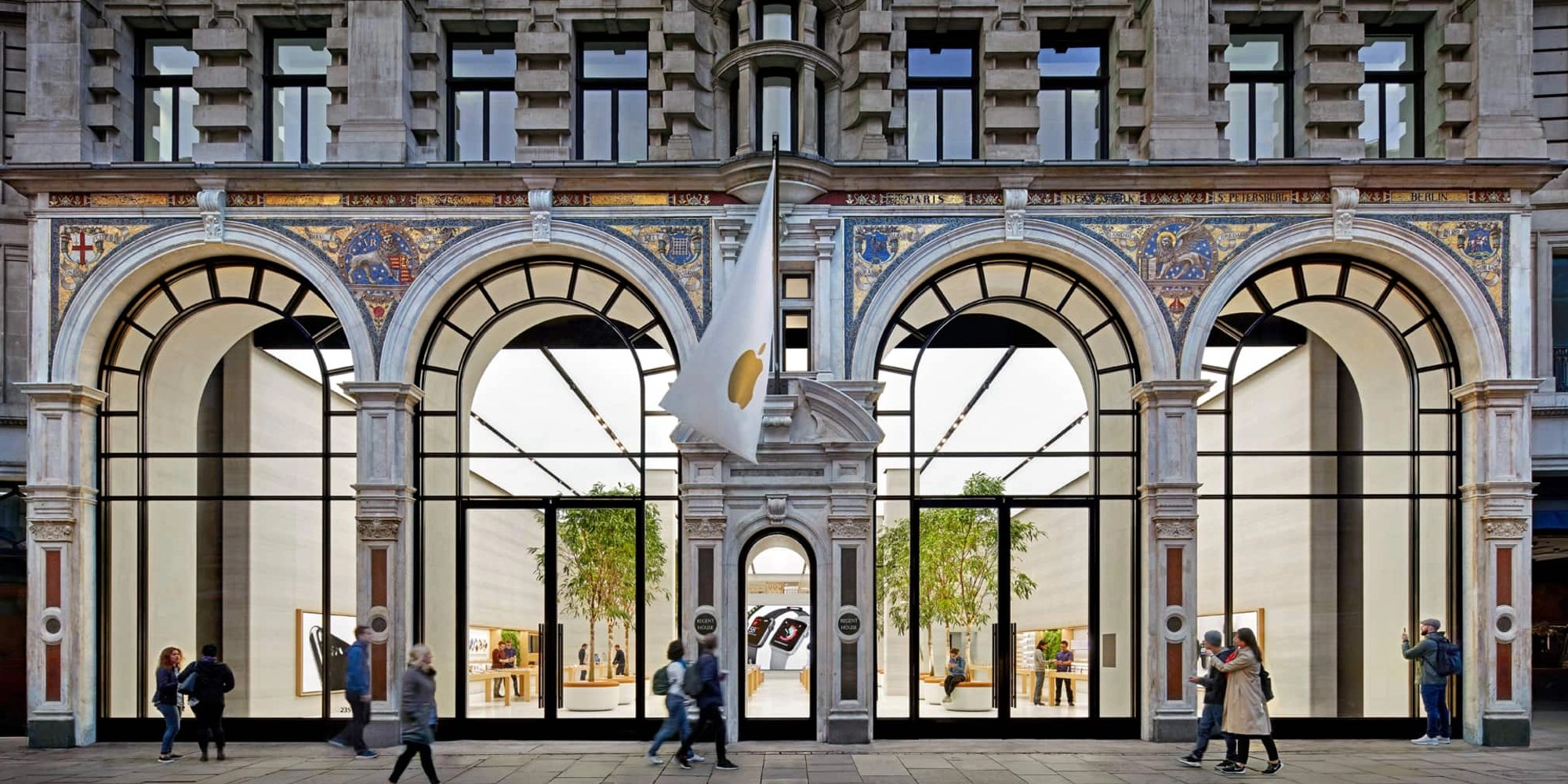 Apple Store London Regent Street — one of the March 4 event locations preparing for the launch