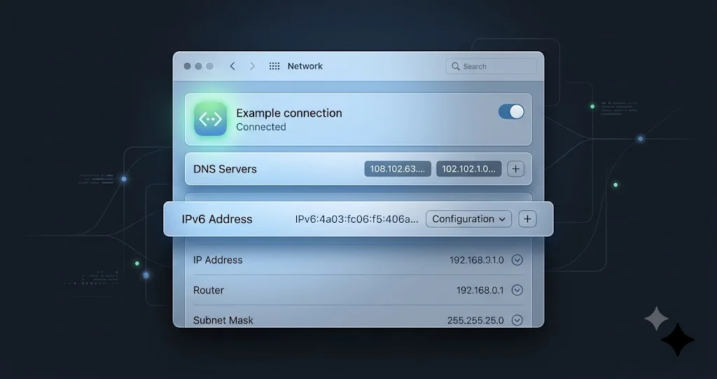macOS network settings panel
