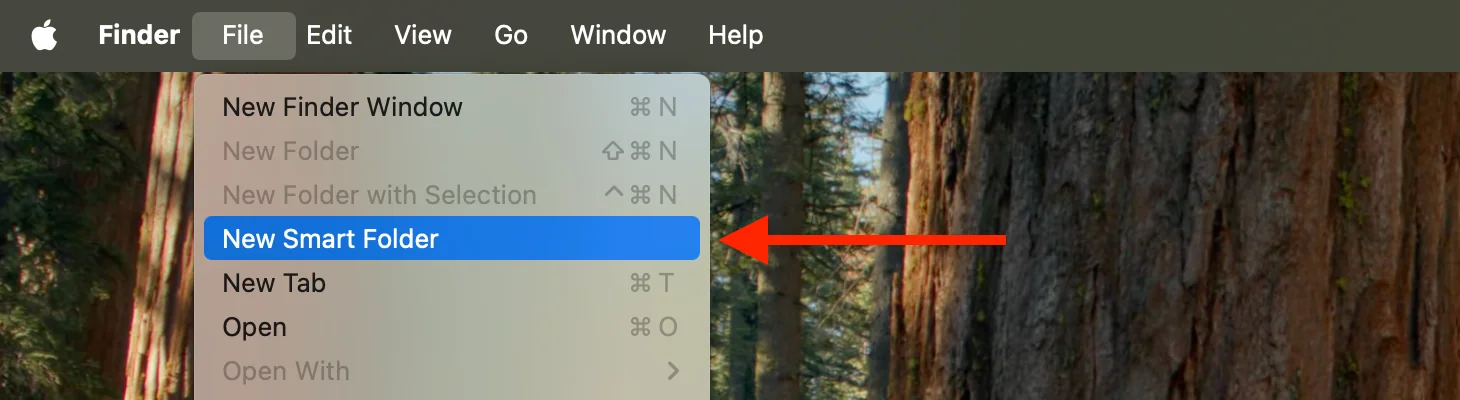 Création de Dossier Intelligent dans le Finder macOS Tahoe