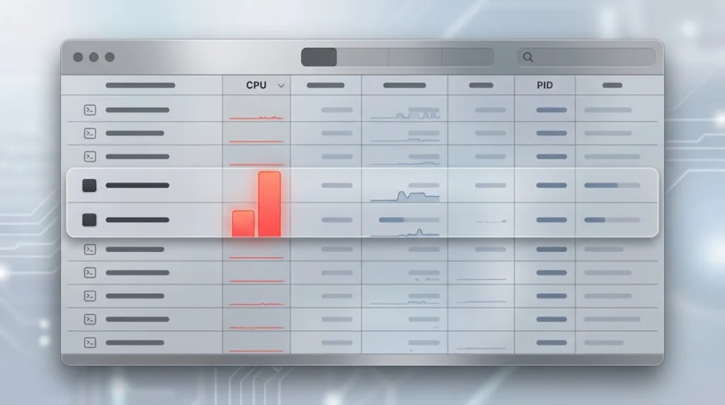 Activity Monitor showing high CPU processes
