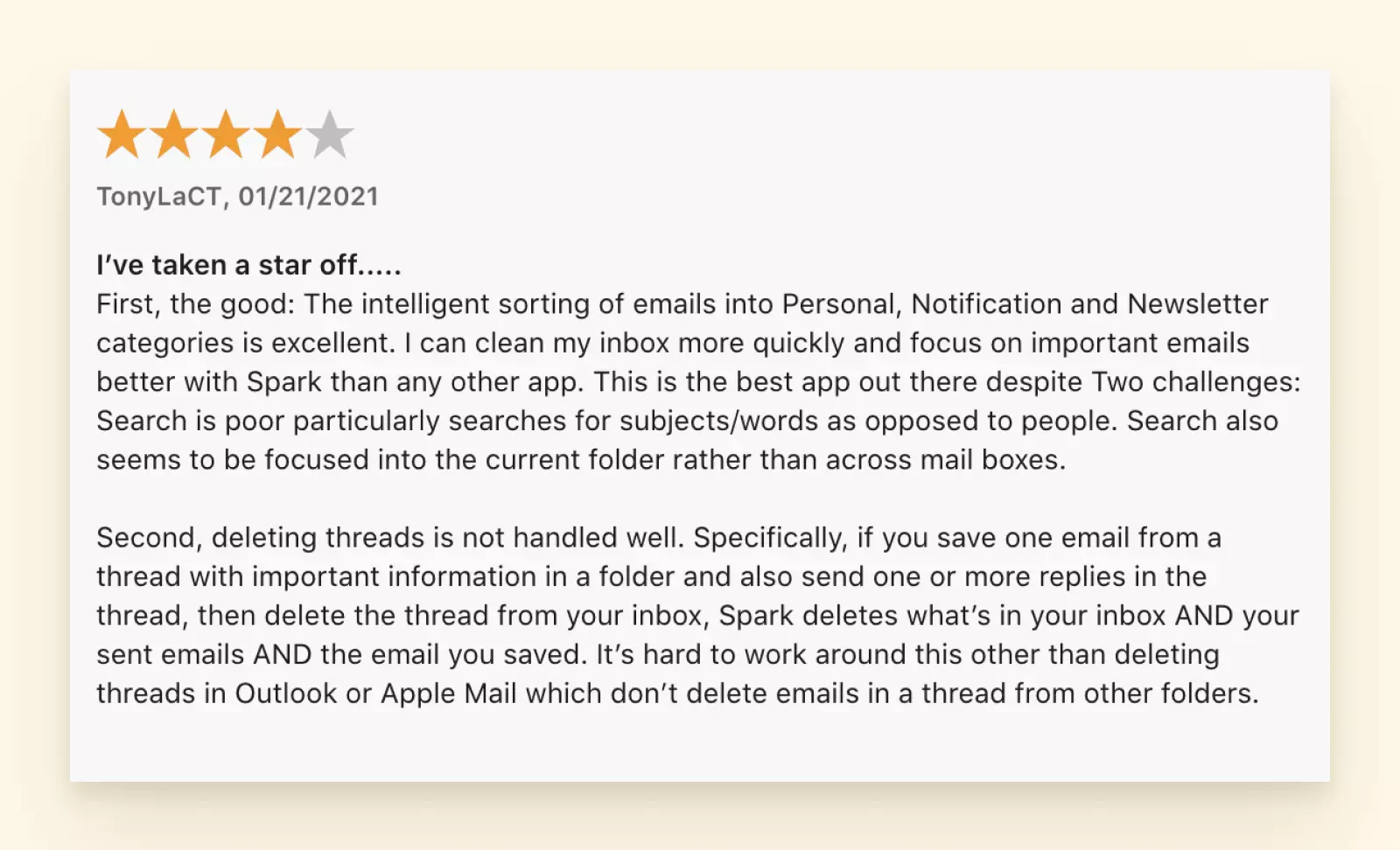 Spark Mail Interface