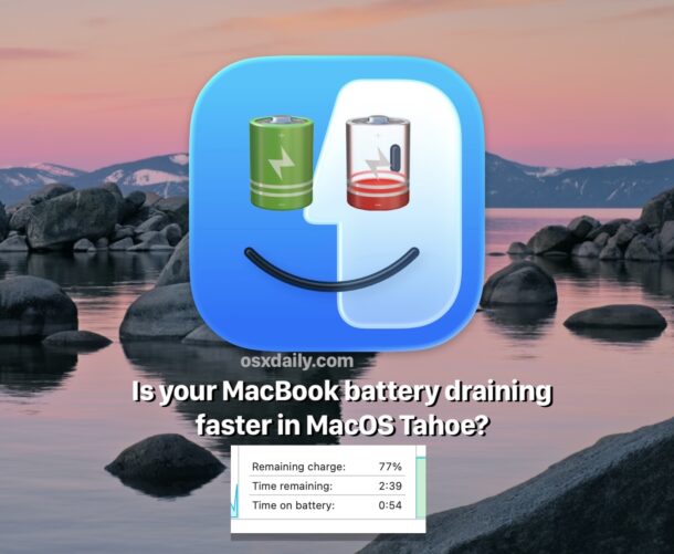 Battery Draining on macOS Tahoe