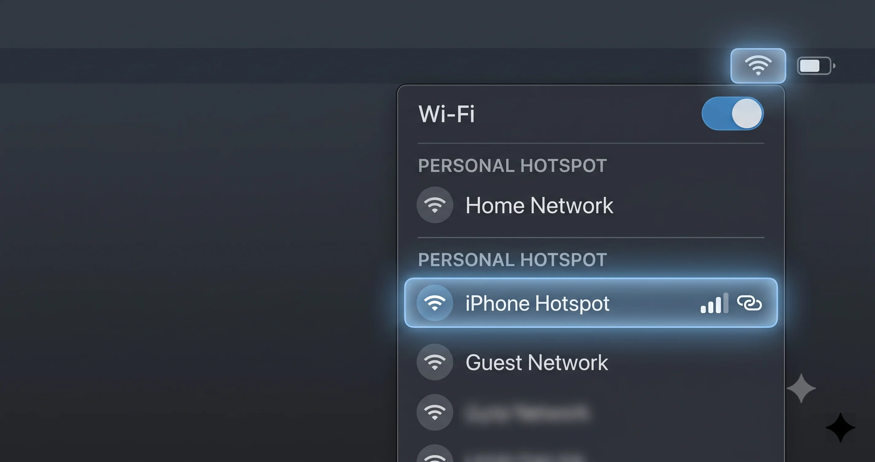 Обновление аренды DHCP на вкладке TCP/IP в настройках сети macOS Tahoe
