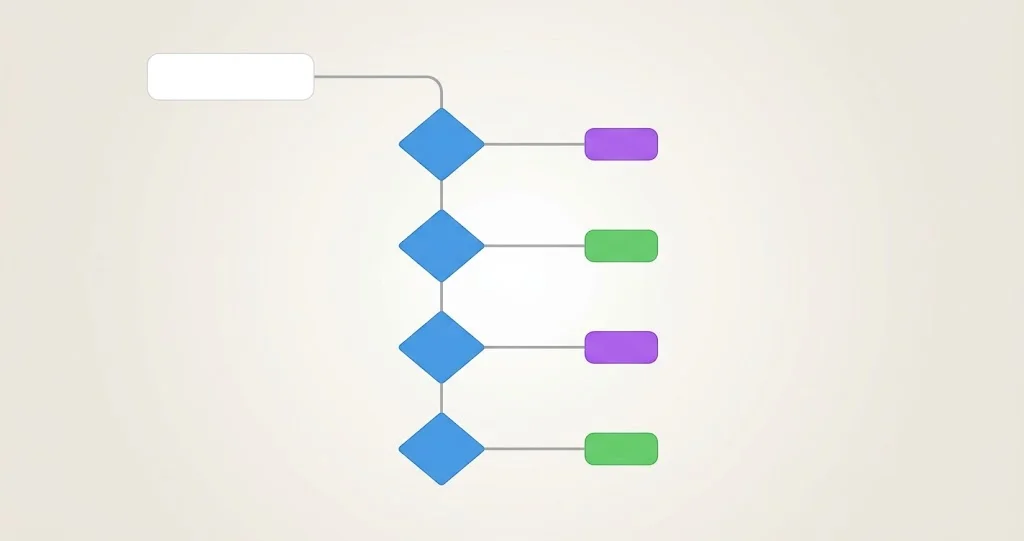 A decision flow for what to do when the macOS upgrade does not appear