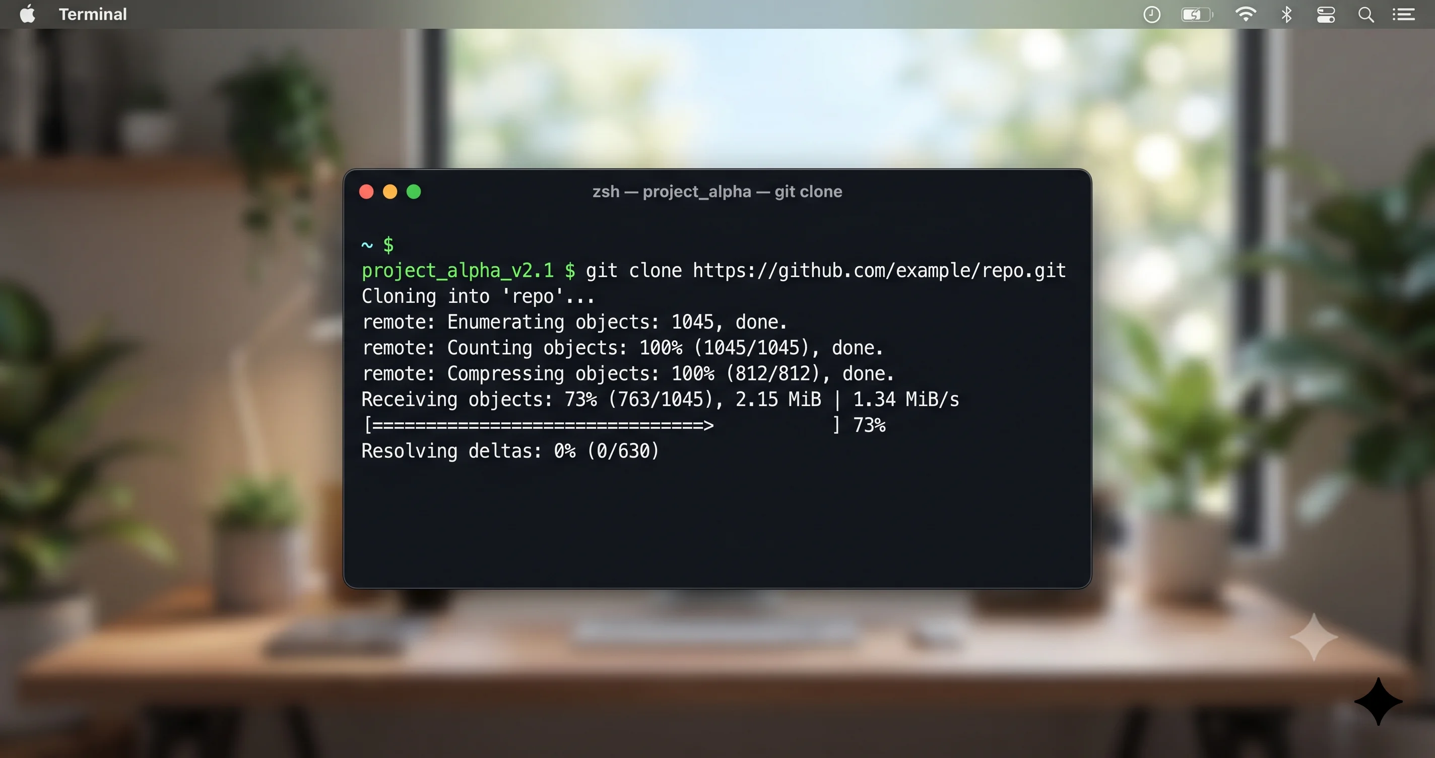 TerminalでmacOS 27のSpotlightインデックスを消去して再構築するためにsudo mdutil -Eを実行している様子