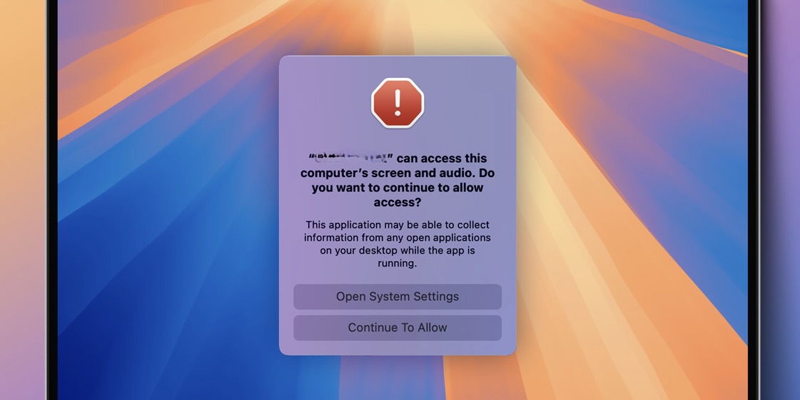 macOS Security Permission Prompt