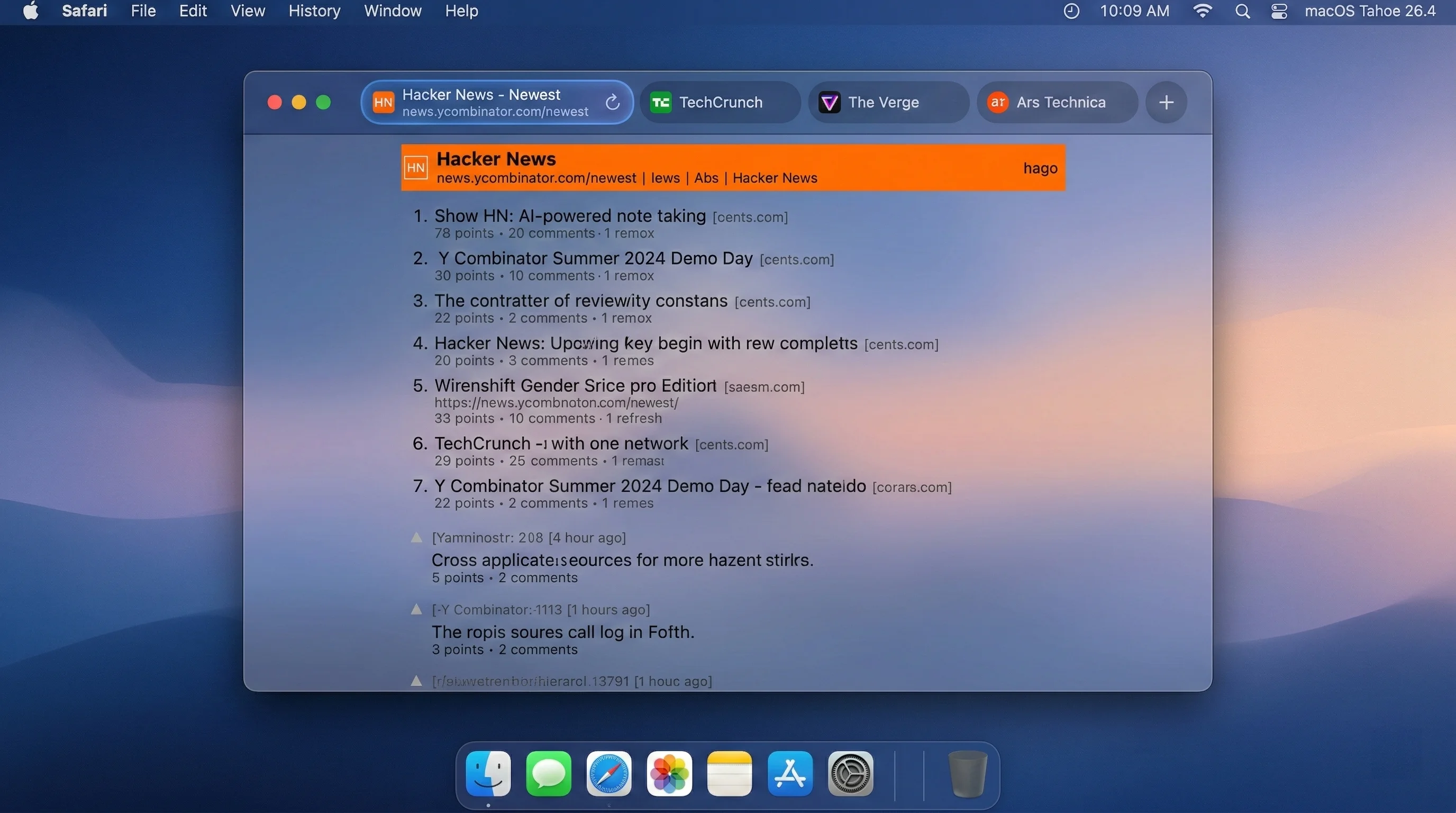 Safari Compact Tab Bar in macOS Tahoe 26.4