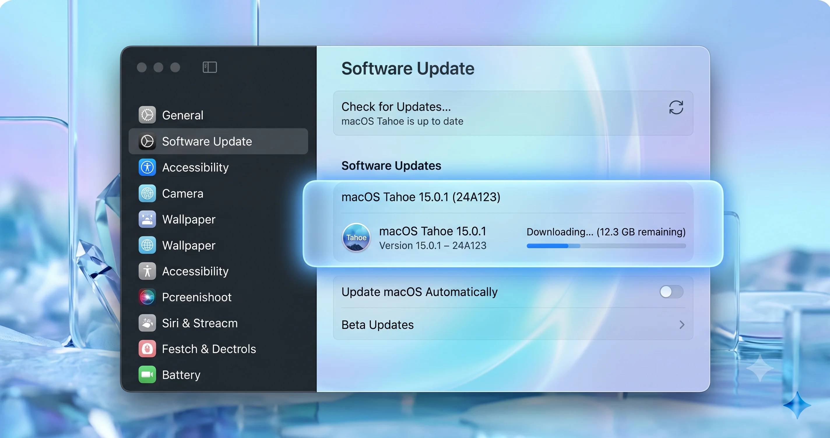 macOS Software Update panel showing 26.5.1