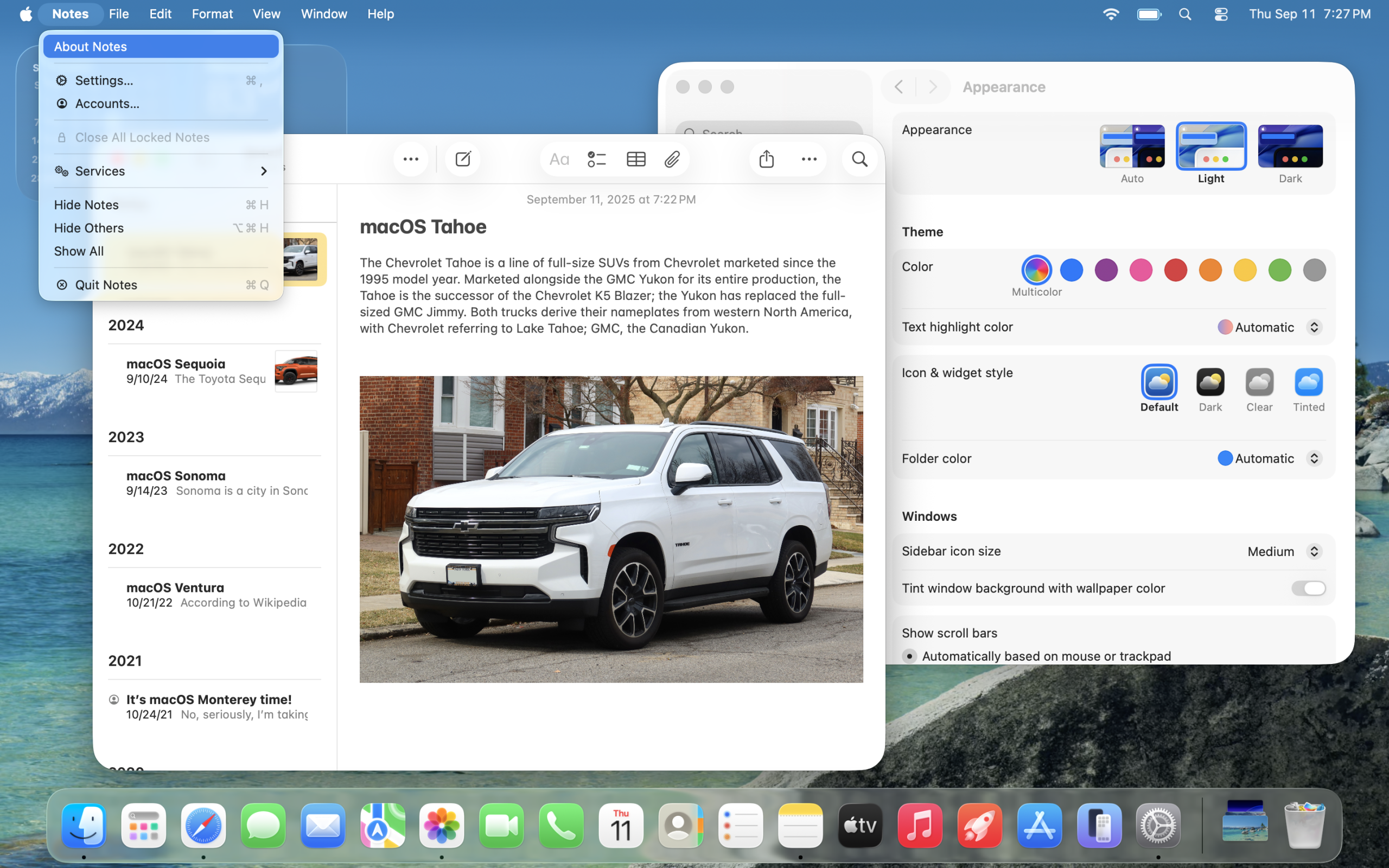 macOS Tahoe ライト外観 自動