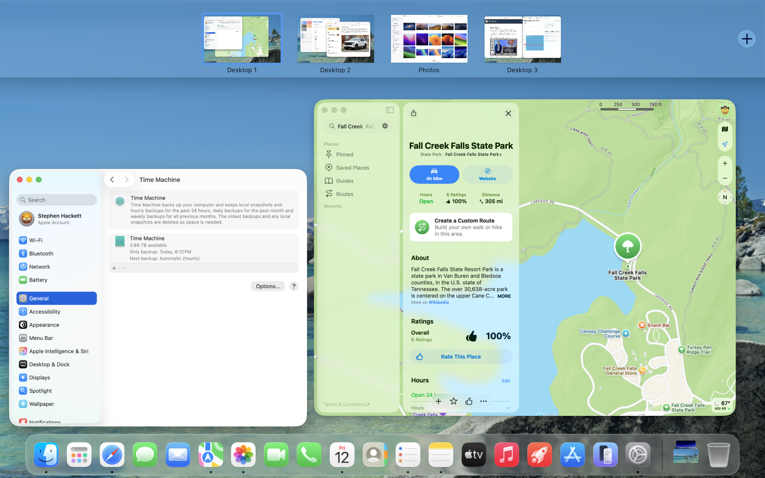 macOS Tahoe Mission Control