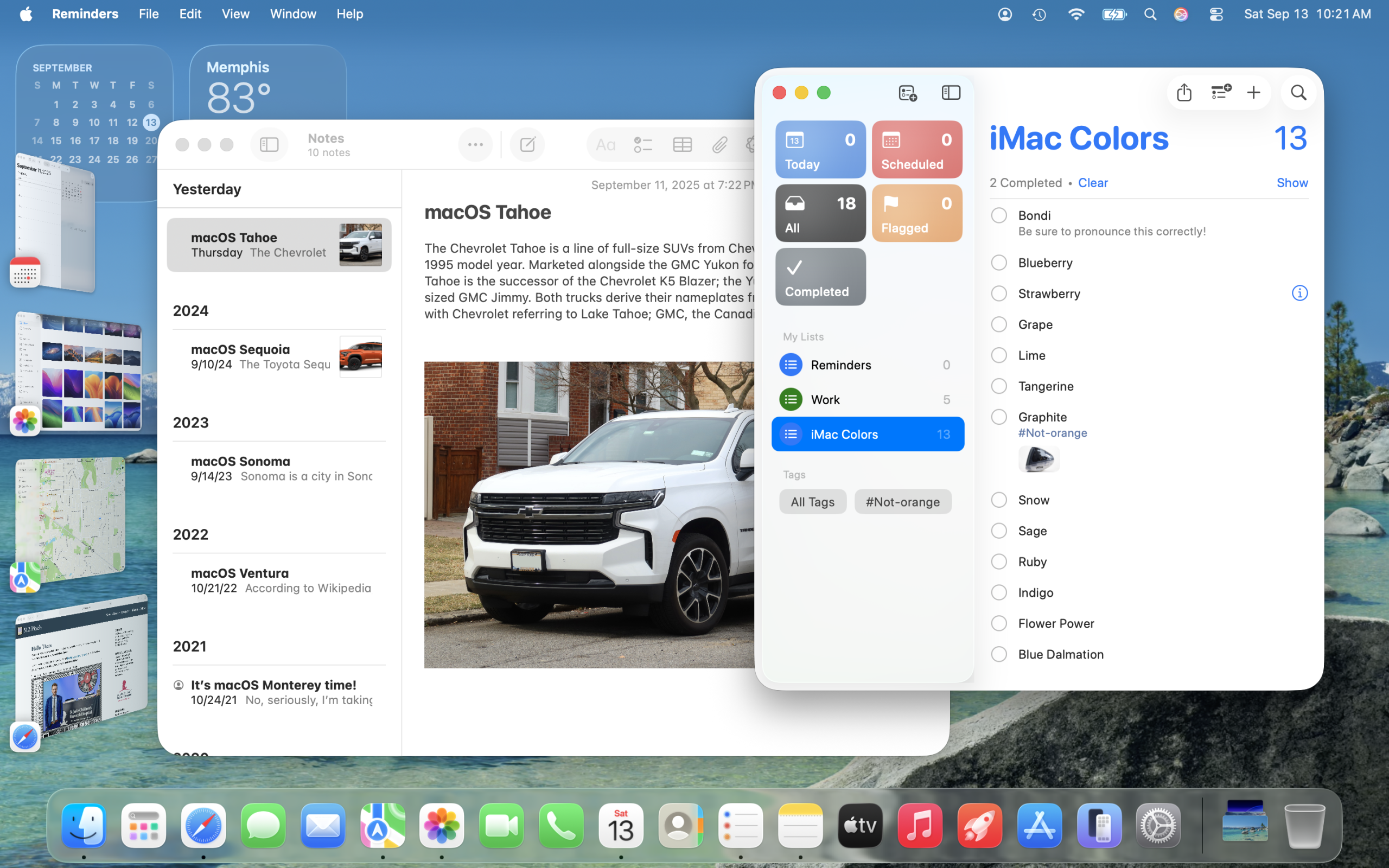 macOS Tahoe ステージマネージャー