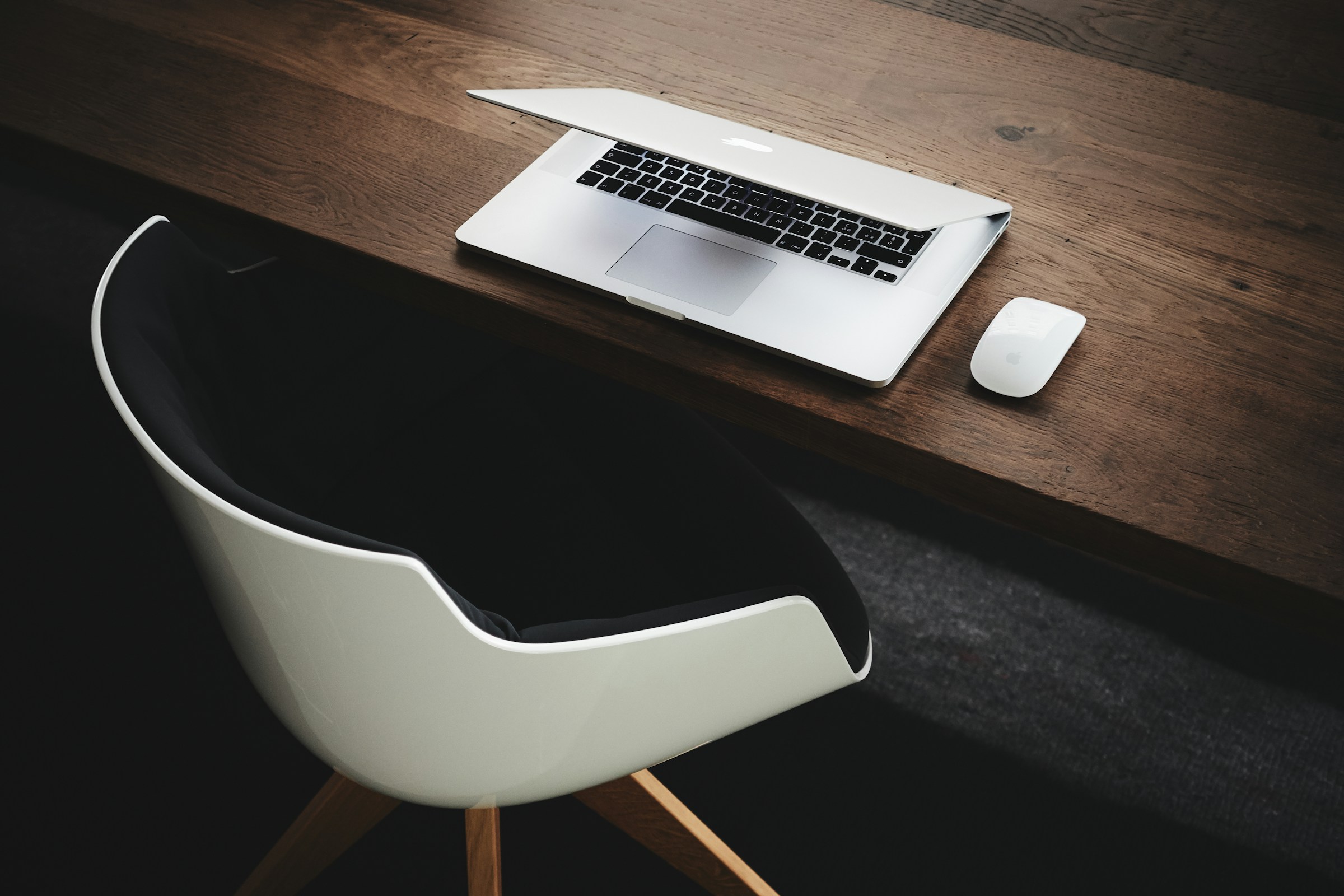 Creative workspace with dual display setup