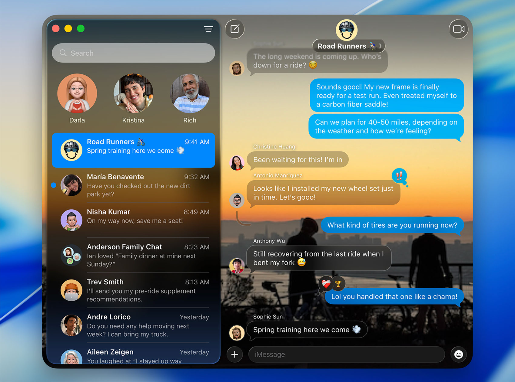 Messages App in macOS Tahoe
