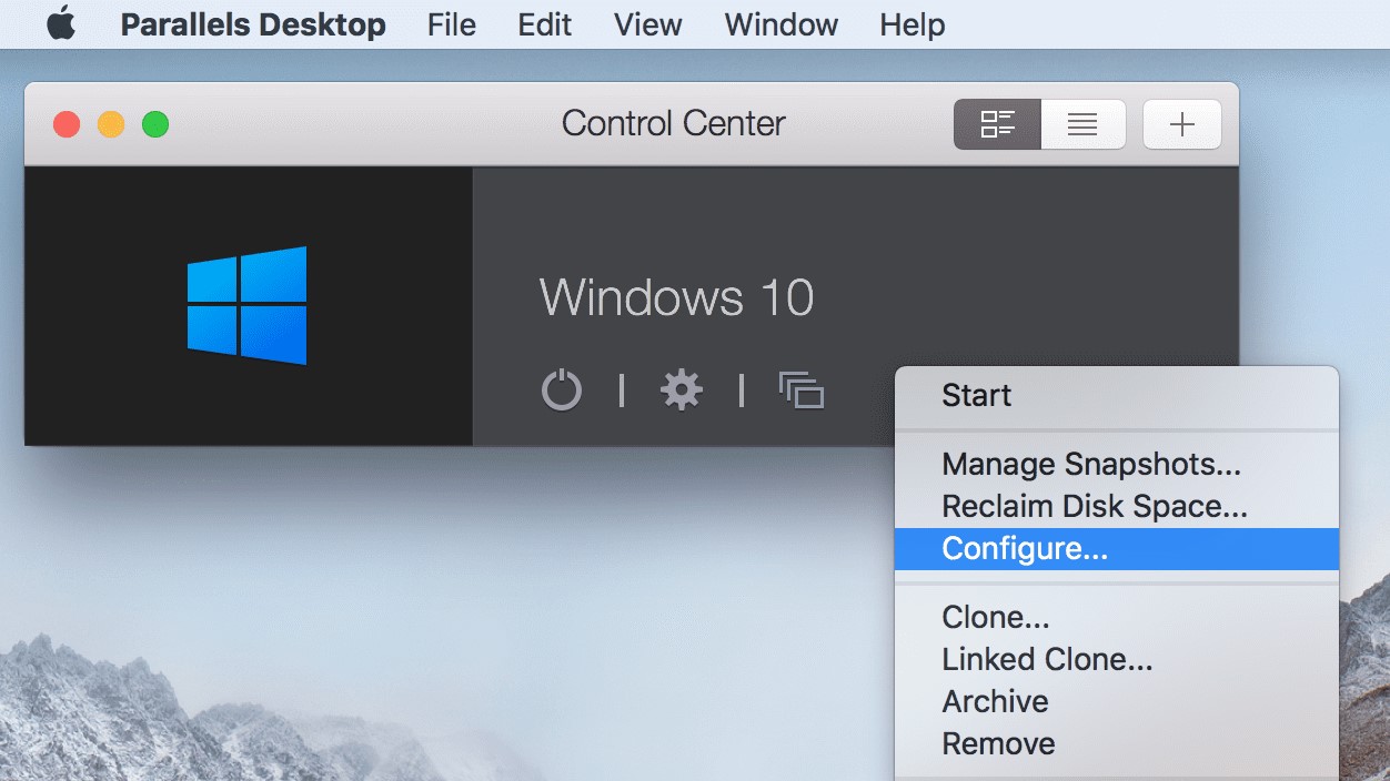 Parallels Interface Comparison