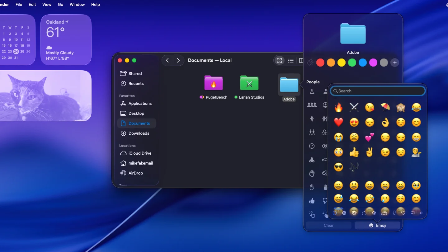 macOS Tahoe Folder Customization