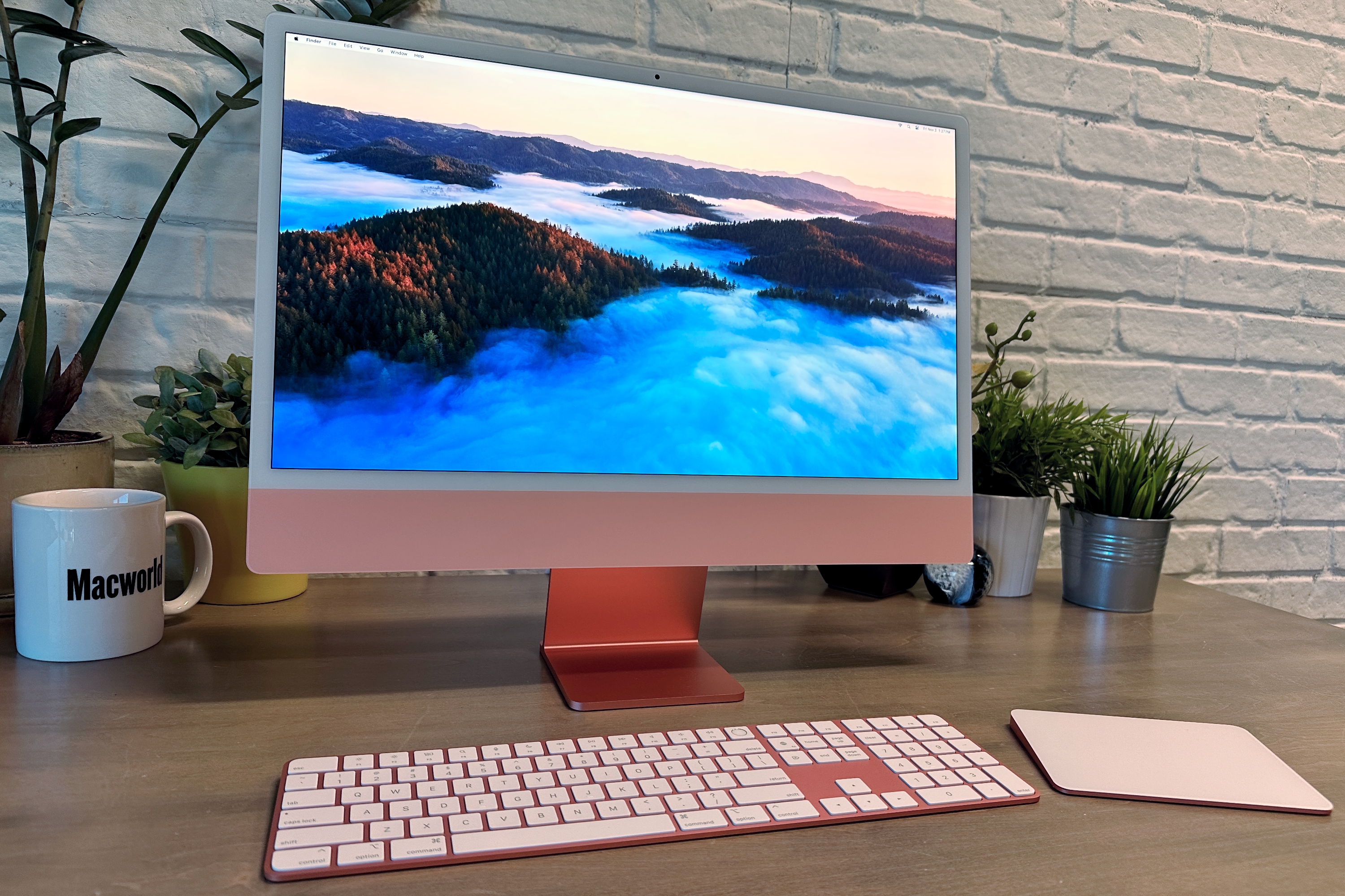 iMac from an angle showing design