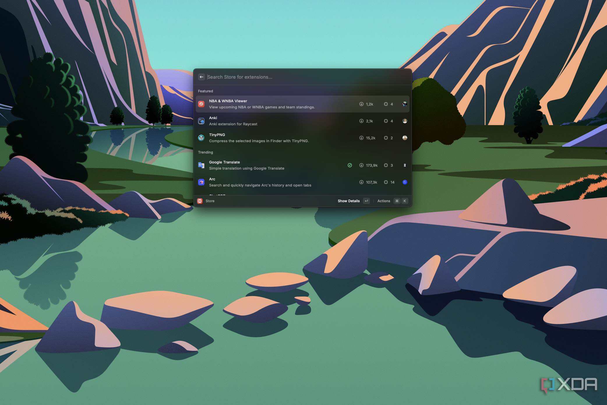 Raycast Extensions Store