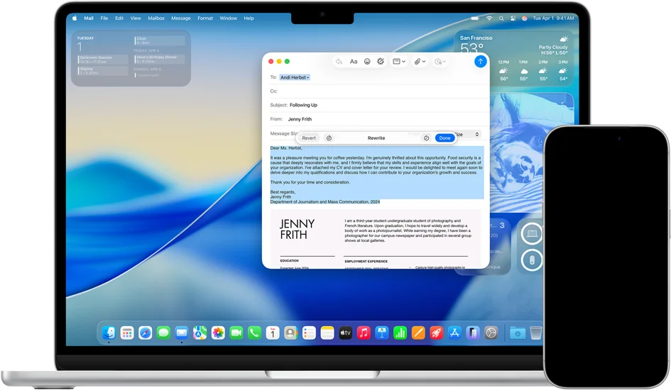 Apple Intelligence ビジュアル認識