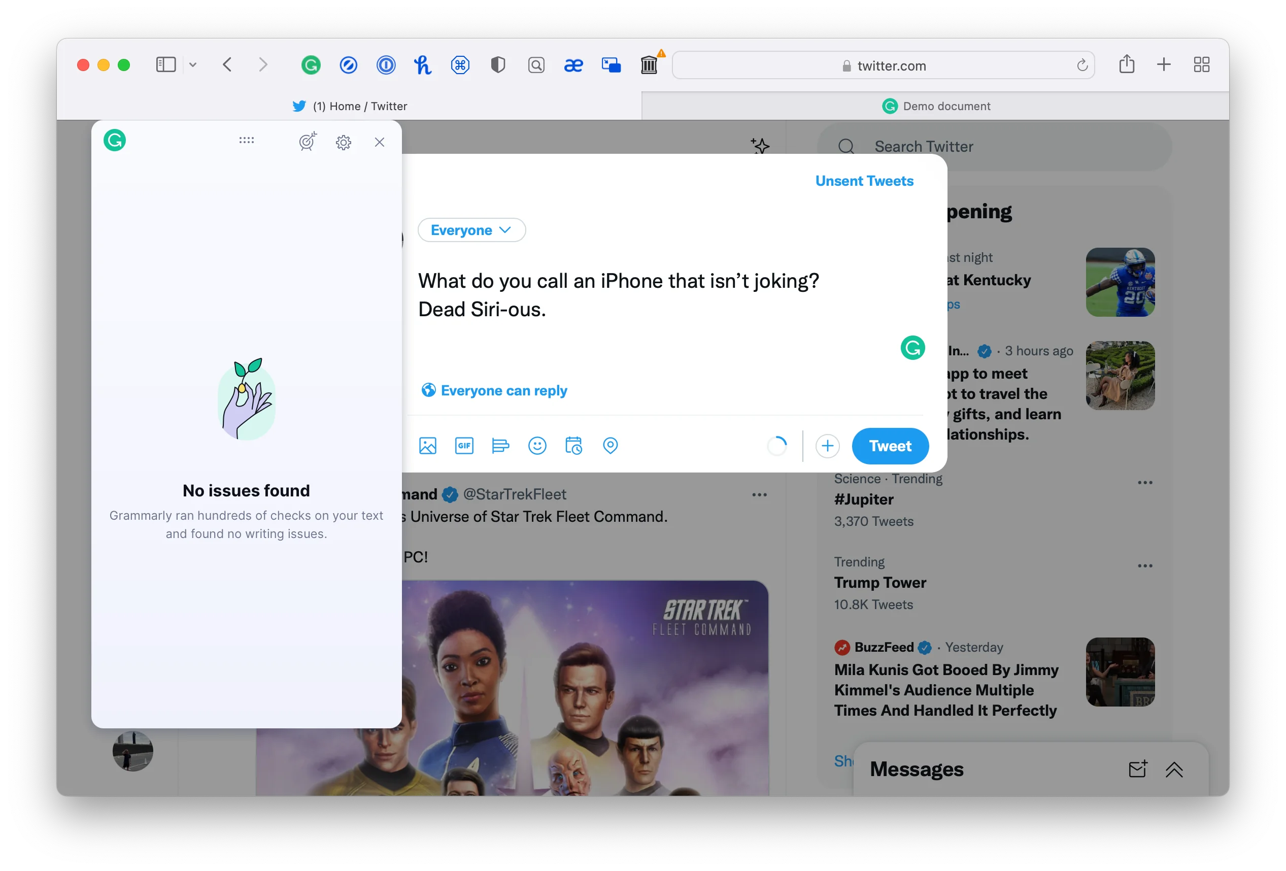 Extensions Safari