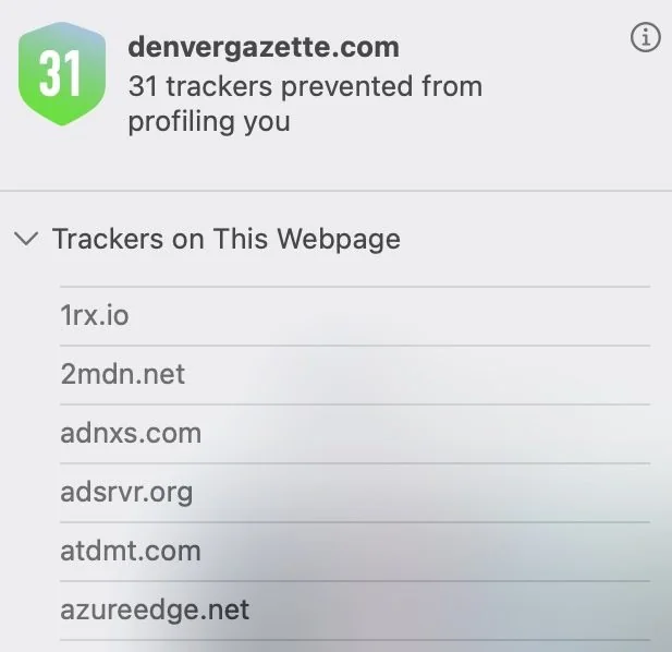 Trackers Prevented