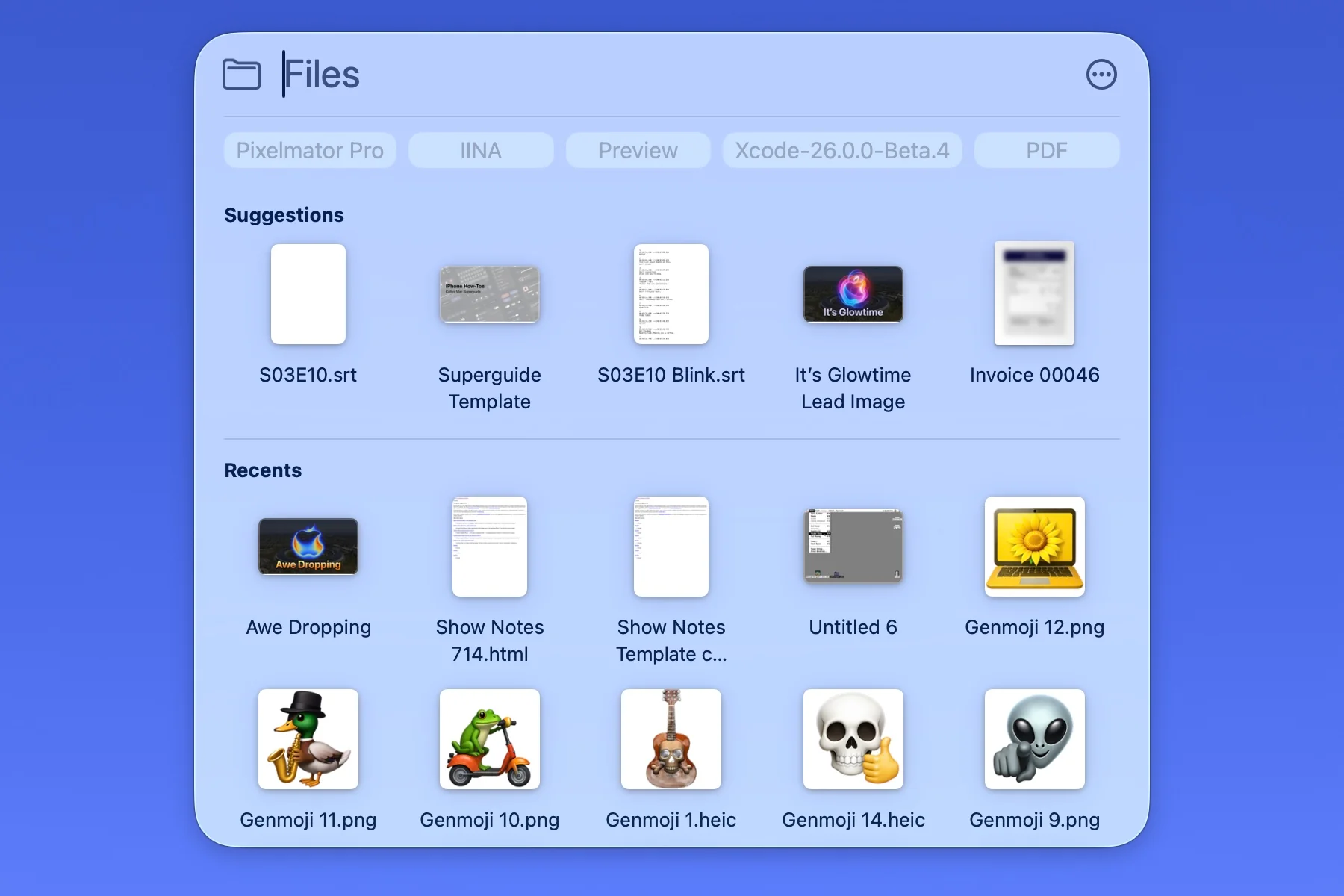 Spotlight Files Mode